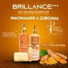 Gamme brillance +++ A base de curcuma et Niacinamide